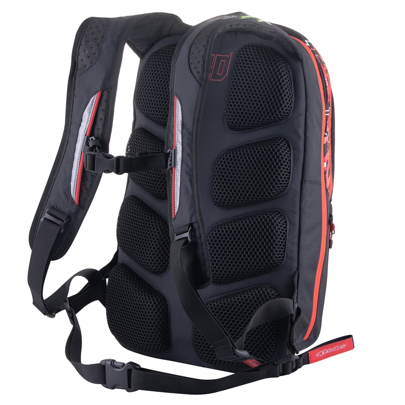 Rucsac Alpinestars City Hunter Monster FQ20 negru-rosu-alb-verde