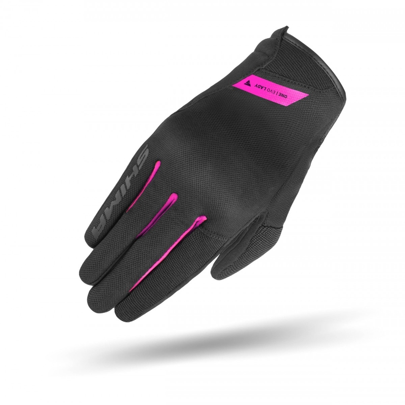 Mănuși moto damă Shima One EVO negru-roz