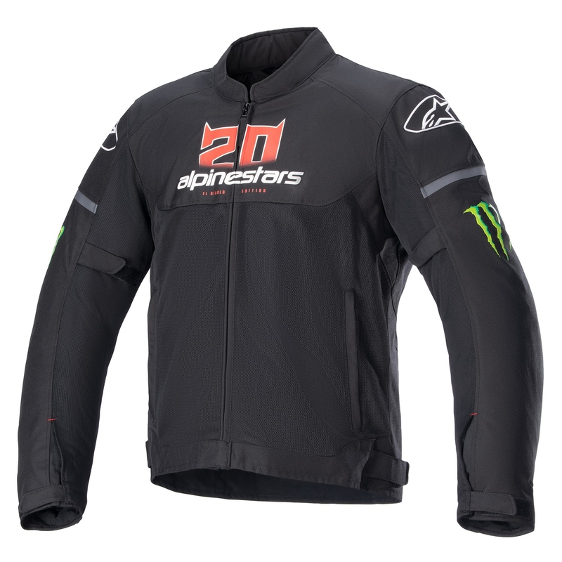 Jachetă moto Alpinestars T-SPS Air Monster FQ20 2024 Negru-Roșu-Alb-Verde