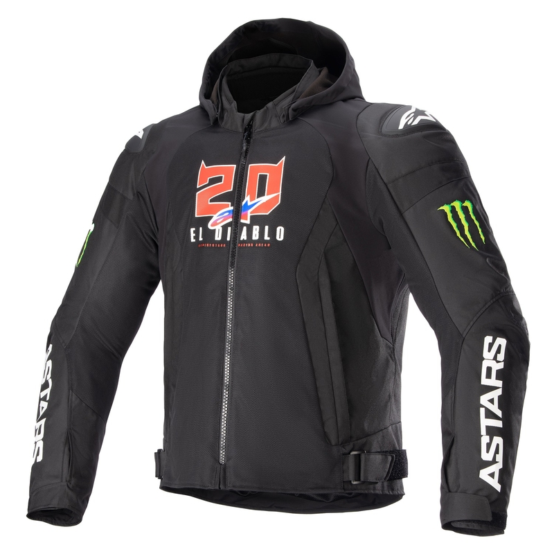 Jachetă moto Alpinestars Zaca Air Monster FQ20 negru-roșu-albastru-alb-verde
