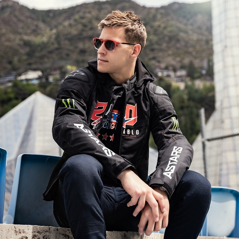 Jachetă moto Alpinestars Zaca Air Monster FQ20 negru-roșu-albastru-alb-verde