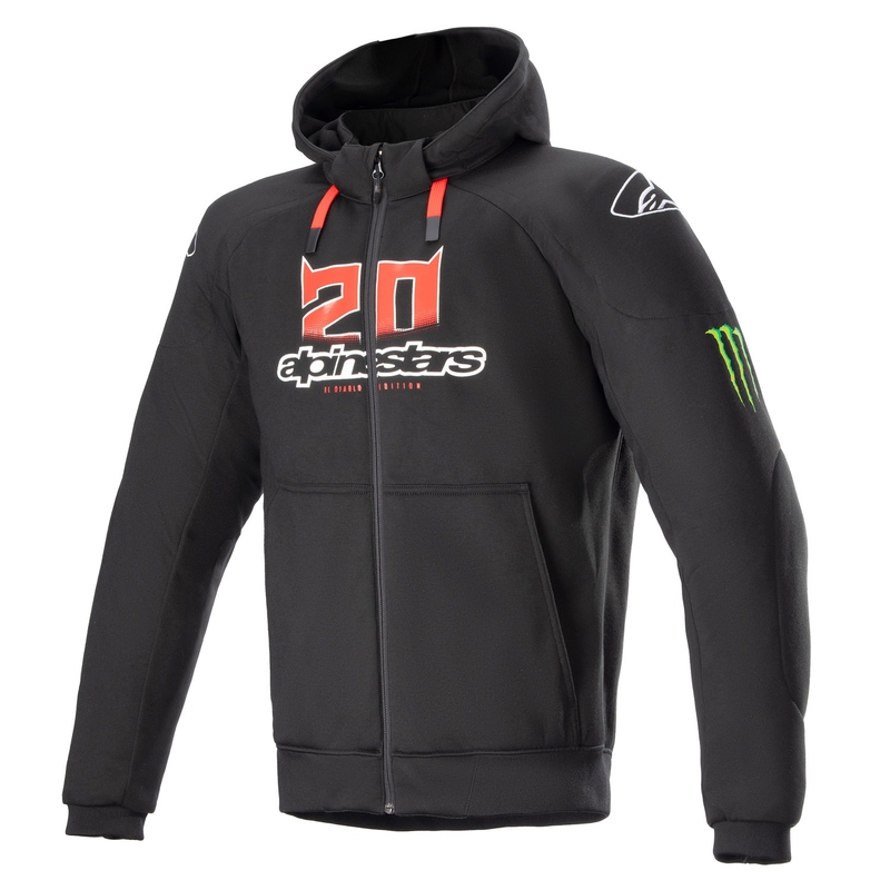 Jacheta moto Alpinestars Chrome Ignition Monster FQ20 negru-rosu-alb-verde
