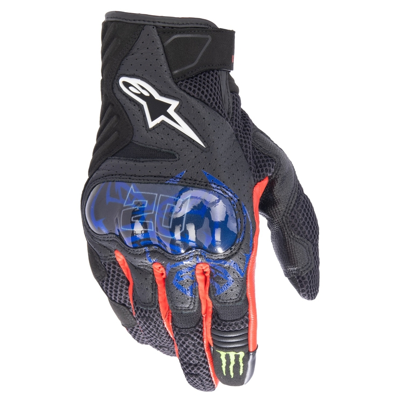 Mănuși moto Alpinestars SMX-1 Air 2 Monster FQ20 Negru-Roșu-Albastru-Alb-Verde