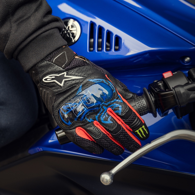 Mănuși moto Alpinestars SMX-1 Air 2 Monster FQ20 Negru-Roșu-Albastru-Alb-Verde
