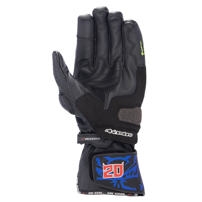 Mănuși moto Alpinestars SP-8 3 Monster FQ20 negru-roșu-albastru-alb