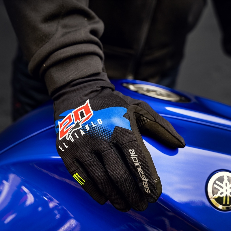 Mănuși moto Alpinestars Reef Monster FQ20 negru-roșu-albastru-alb-verde