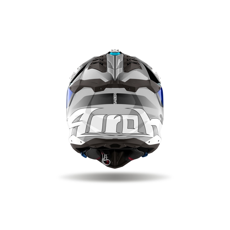 Casca Motocross Airoh Aviator 3 Sabre 2024 Albastru Lucios