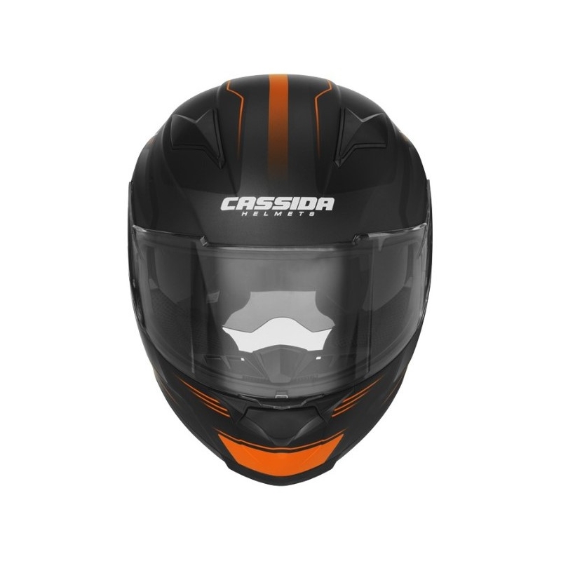 Cască de motocicletă Cassida Apex Fusion Black-Orange-White lichidare