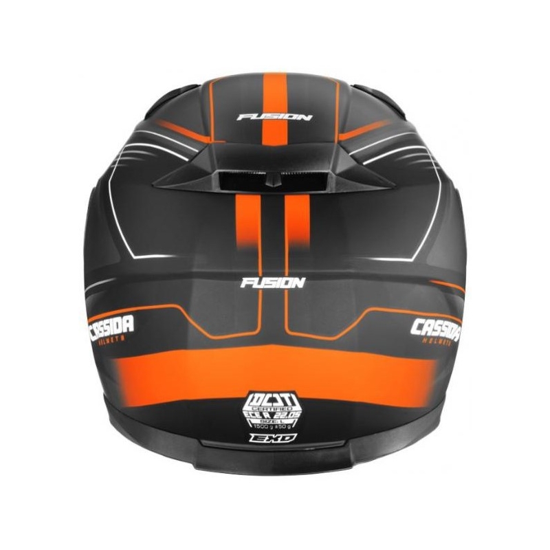 Cască de motocicletă Cassida Apex Fusion Black-Orange-White lichidare