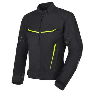 Jachetă de motocicletă RSA Runway Black-Fluo Yellow pentru femei