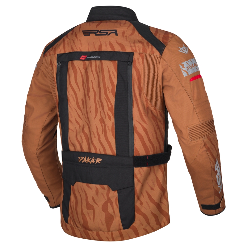 Jacheta moto RSA Dakar 2 nisip-negru-rosu