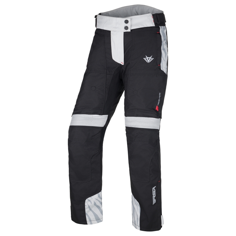 Pantaloni moto dama RSA Dakar 2 negru-gri