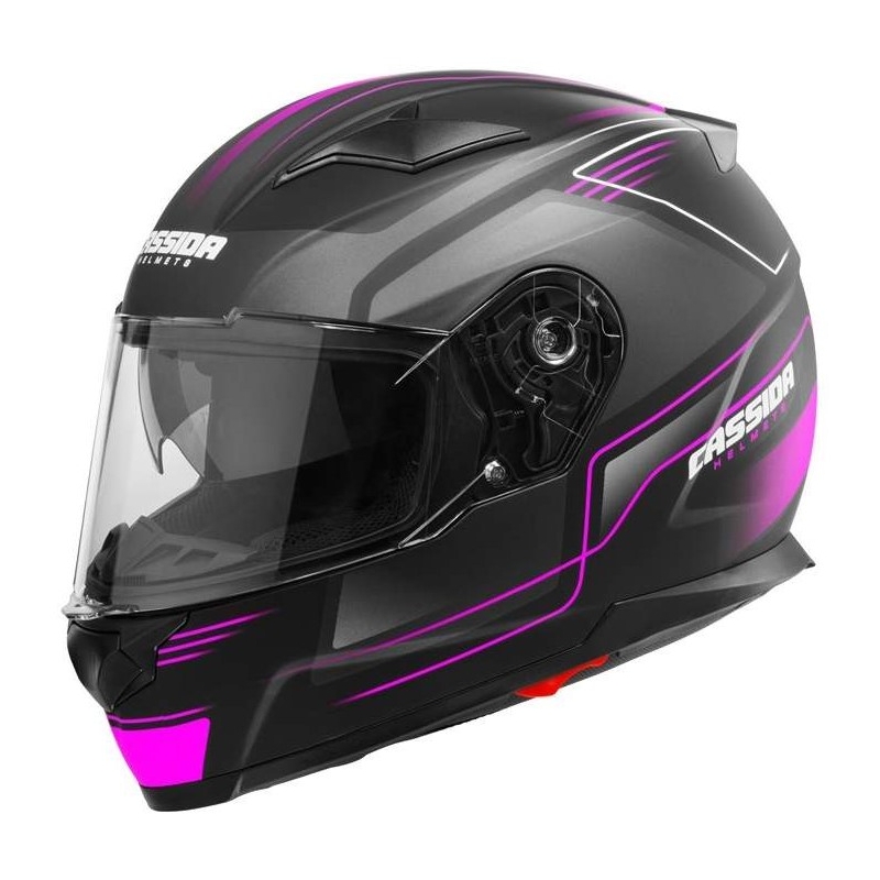 Cască de motocicletă Cassida Apex Fusion Black-Pink-White