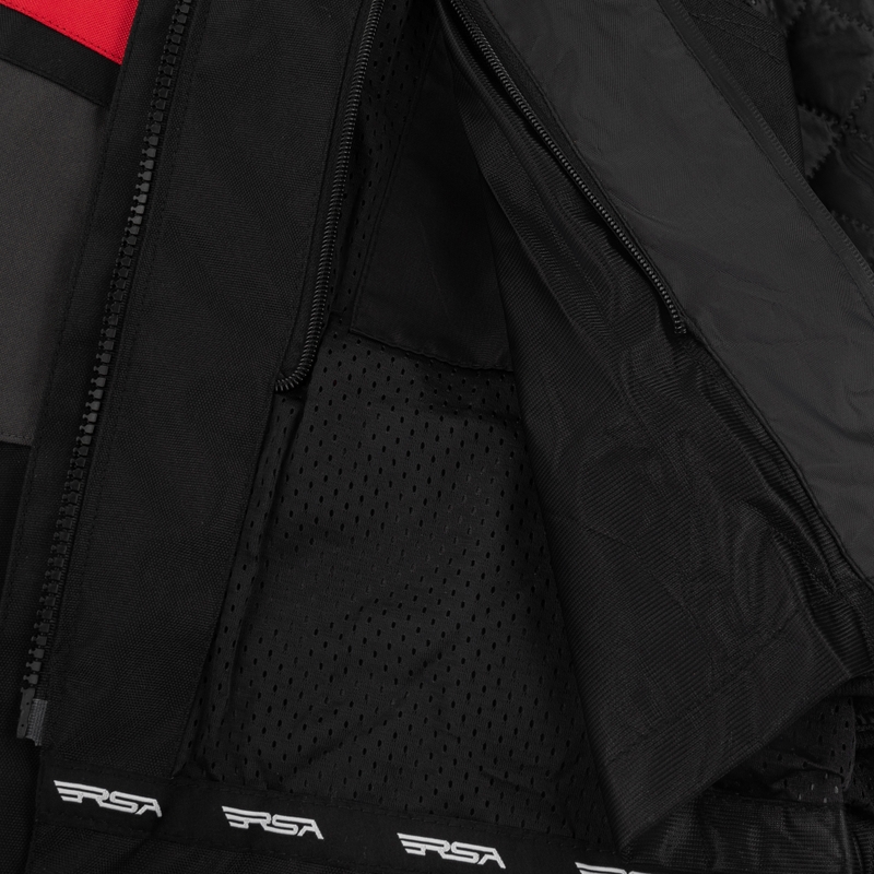 Geacă moto RSA Storm negru-gri-galben fluo