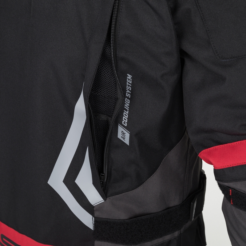 Geacă moto RSA Storm negru-gri-galben fluo