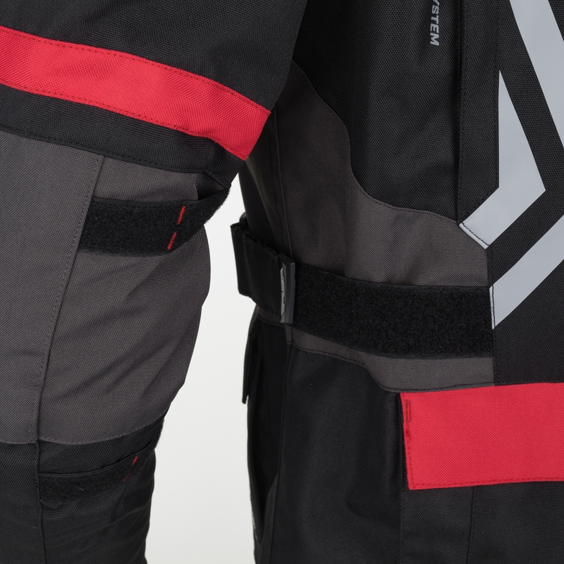 Geacă moto RSA Storm negru-gri-galben fluo