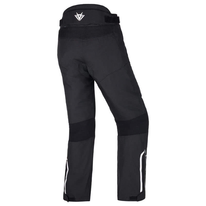 Pantaloni moto pentru femei RSA Wasp alb-negru i alb pentru motociclete RSA Wasp