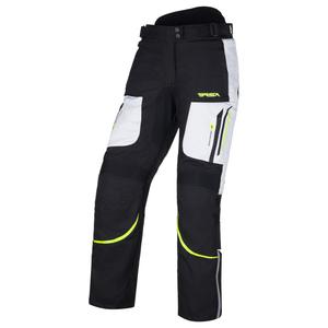Pantaloni moto pentru femei RSA Wasp negru-galben-fluorescent-alb-alb