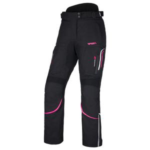 Pantaloni moto pentru femei RSA Wasp negru, alb i roz pentru femei