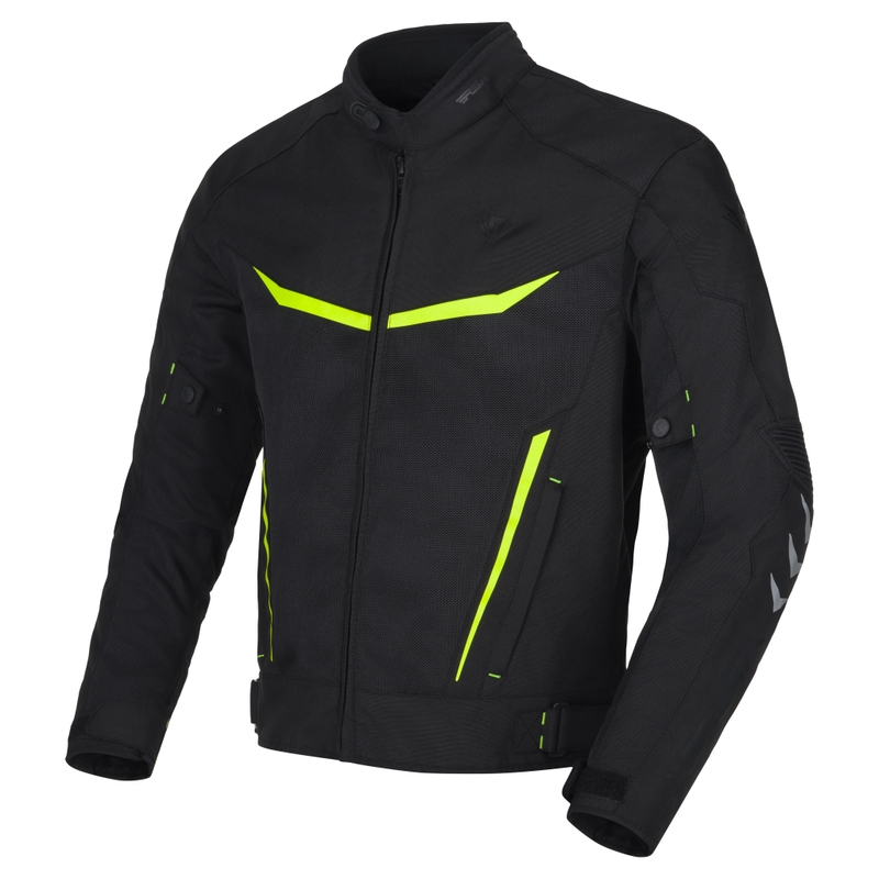Geacă moto RSA Runway negru-galben fluo - II. calitate