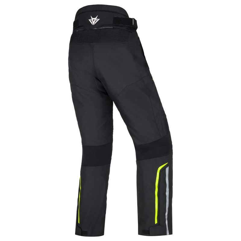 RSA Wasp pantaloni de motocicletă negru-alb-alb-galben-fluo