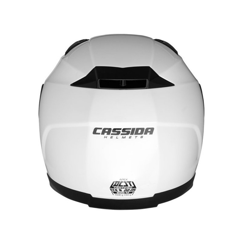 Cască de motocicletă Cassida Apex alb lichidare