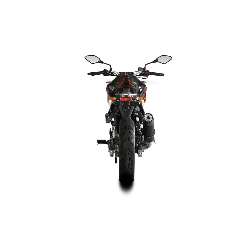Sistem de evacuare complet 1x1 STORM GP Black with carbon cap pentru VOGE Brivido 125 R  2023-2024