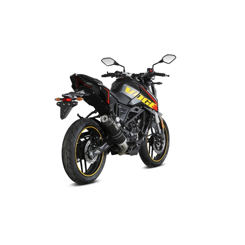 Sistem de evacuare complet 1x1 STORM GP Black with carbon cap pentru VOGE Brivido 125 R  2023-2024