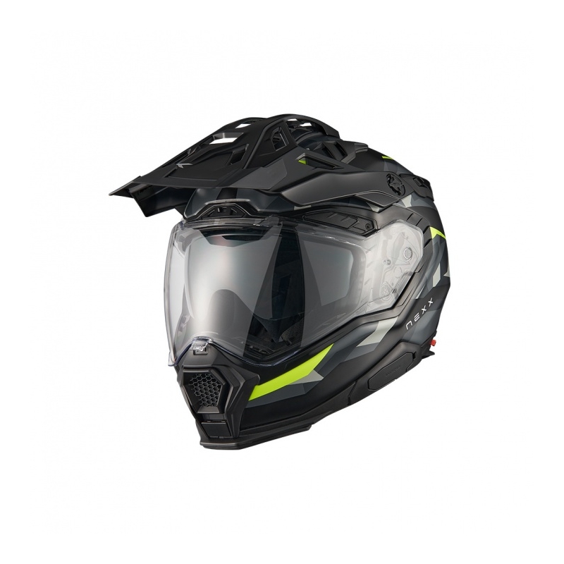 Casca moto enduro Nexx X.WED3 Trailmania gri-galben fluo lichidare