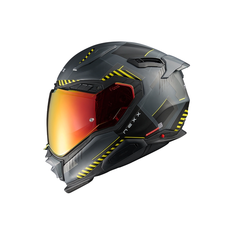 Casca moto integrala Nexx X.WST3 Fluence galben-gri lichidare
