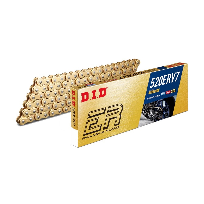 Lant de curse Exclusive D.I.D Chain 520ERV7 120 zale Gold/Gold