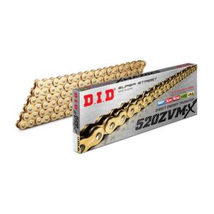 Lant ZVM-X series X-Ring D.I.D Chain 520ZVM-X 120 zale Gold/Gold
