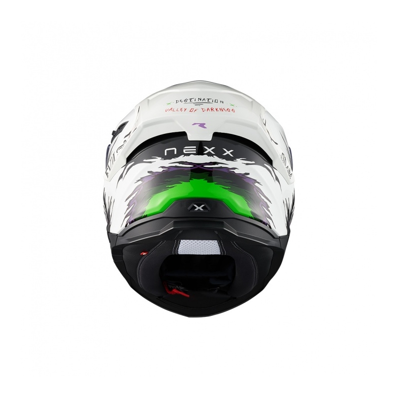 Casca moto integrala Nexx Y.100R Night Rider alba lichidare