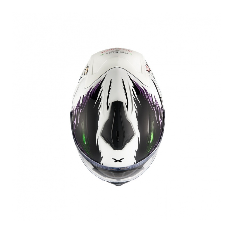 Casca moto integrala Nexx Y.100R Night Rider alba lichidare
