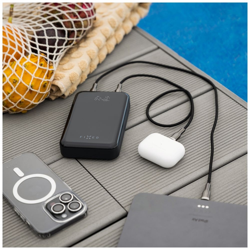 Power bank Fix Zen 20 Pro cu afișaj LCD negru