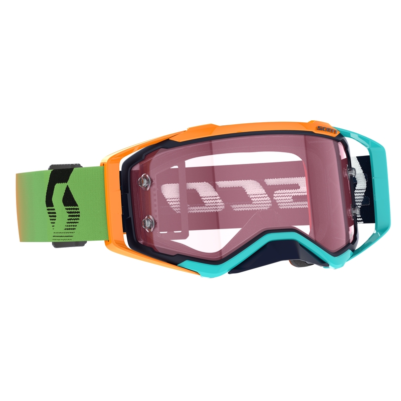Ochelari de motocross Scott Prospect AMP albastru-portocaliu-roz