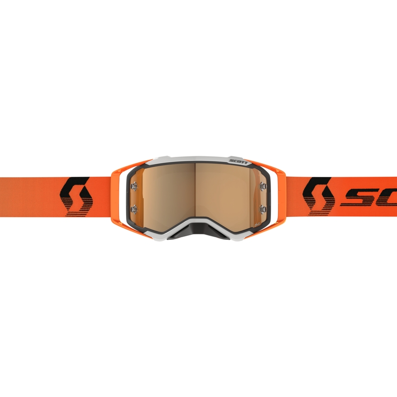 Ochelari de motocross Scott Prospect AMP gri-portocaliu-auriu