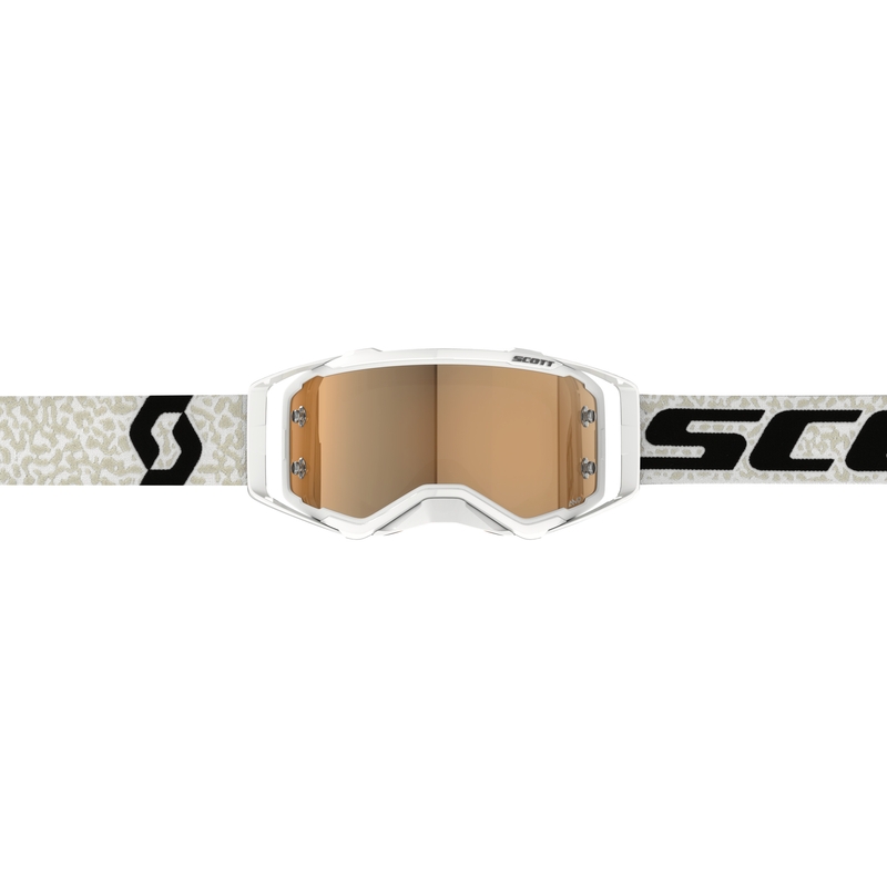 Ochelari de motocross Scott Prospect AMP alb-negru-auriu