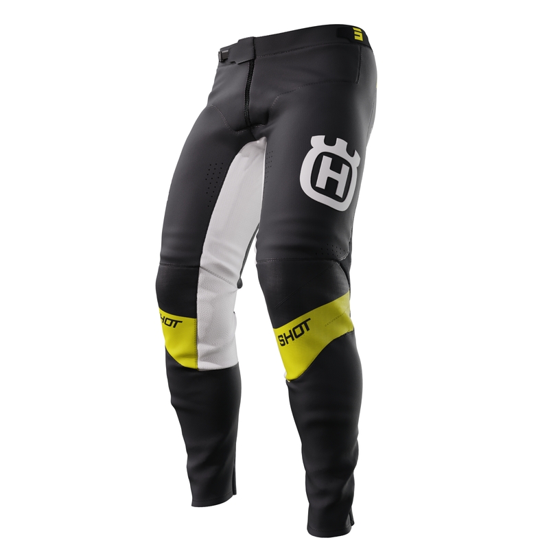 Shot Aerolite Husqvarna LE pantaloni motocross negri vânzare lichidare