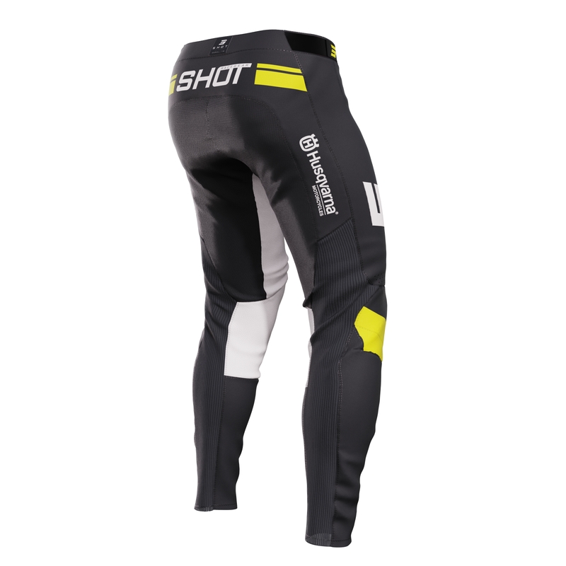 Shot Aerolite Husqvarna LE pantaloni motocross negri vânzare lichidare