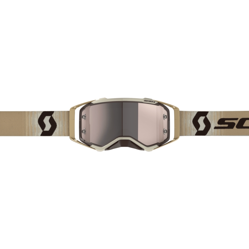Ochelari de motocross Scott Prospect CH bej-maro-argintiu