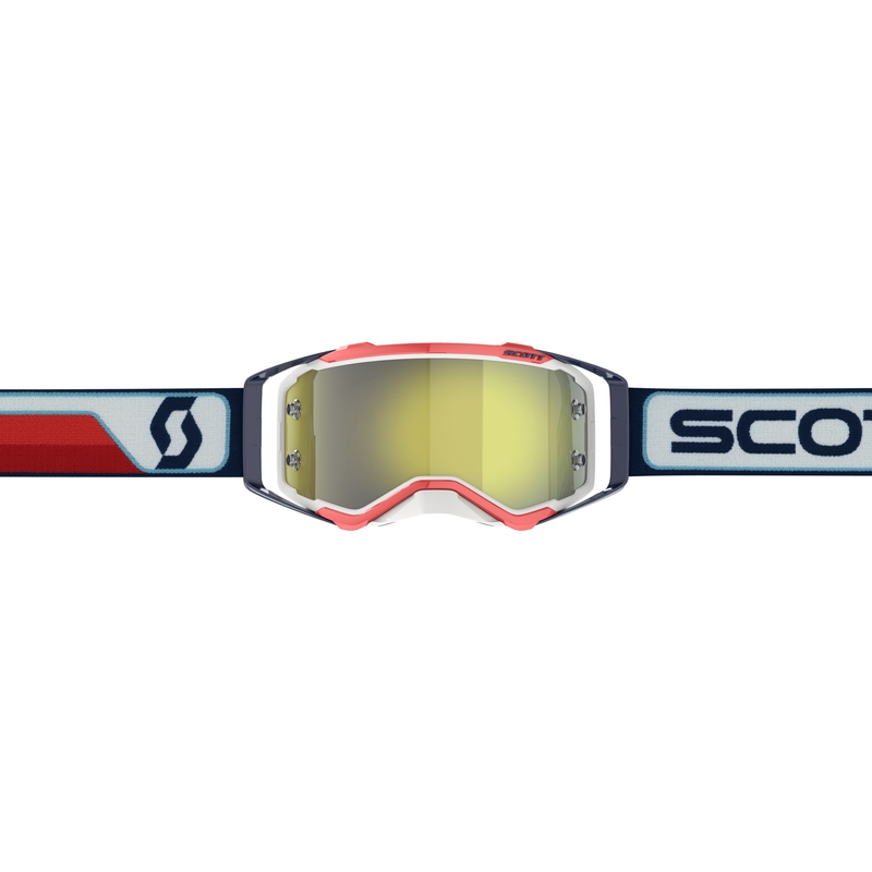 Ochelari de motocross Scott Prospect CH roșu-alb-galben