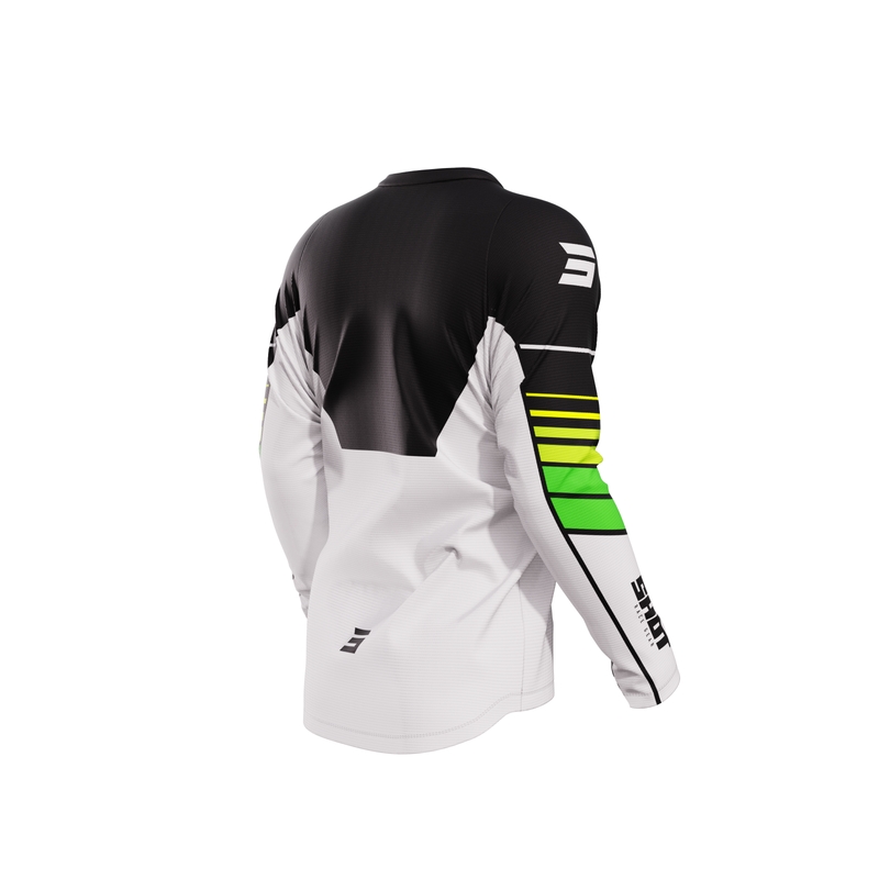 Tricou motocross Shot Devo Peak verde lichidare