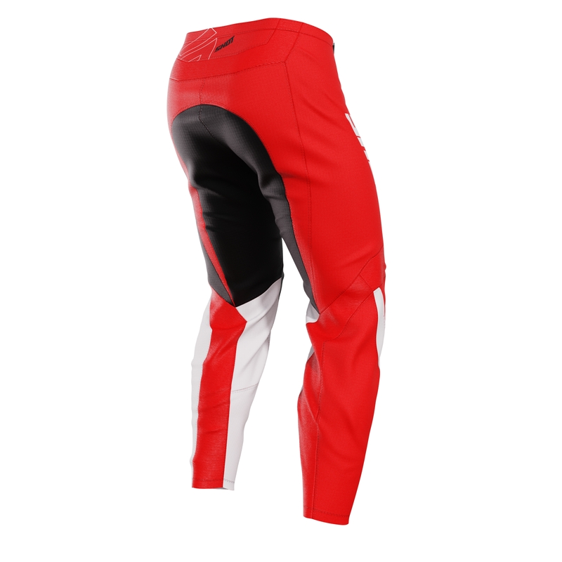 Pantaloni motocross copii Shot Draw Rush roșii lichidare