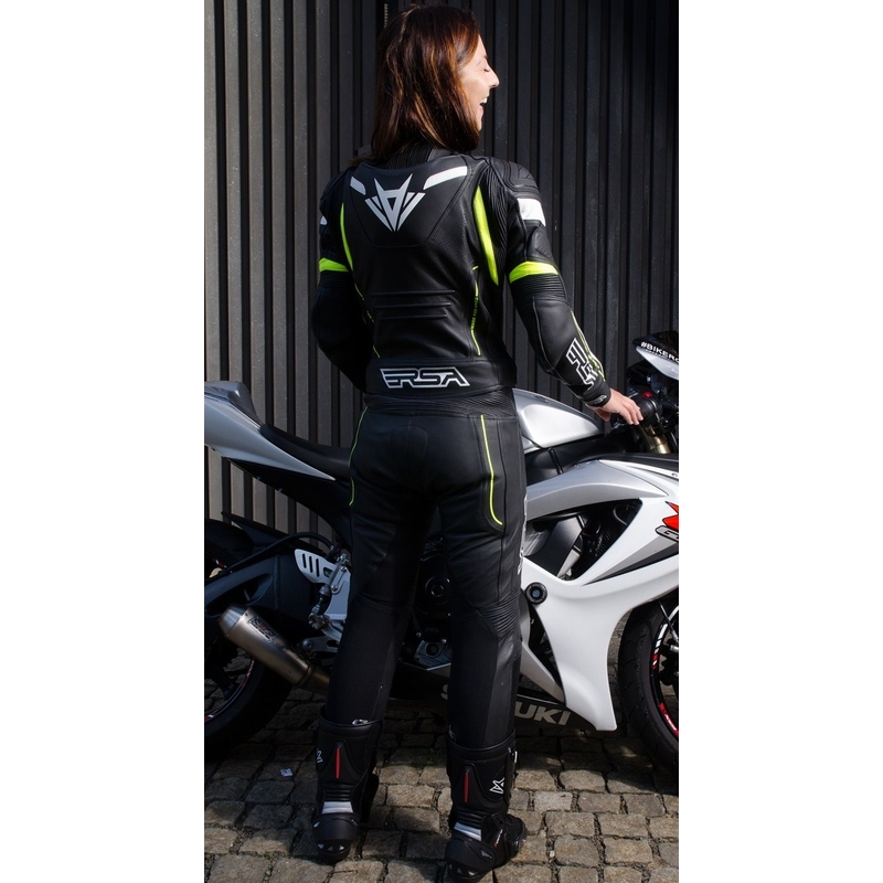 Dámská kombinéza RSA Speedway černo-bílo-fluo žlutá výprodej