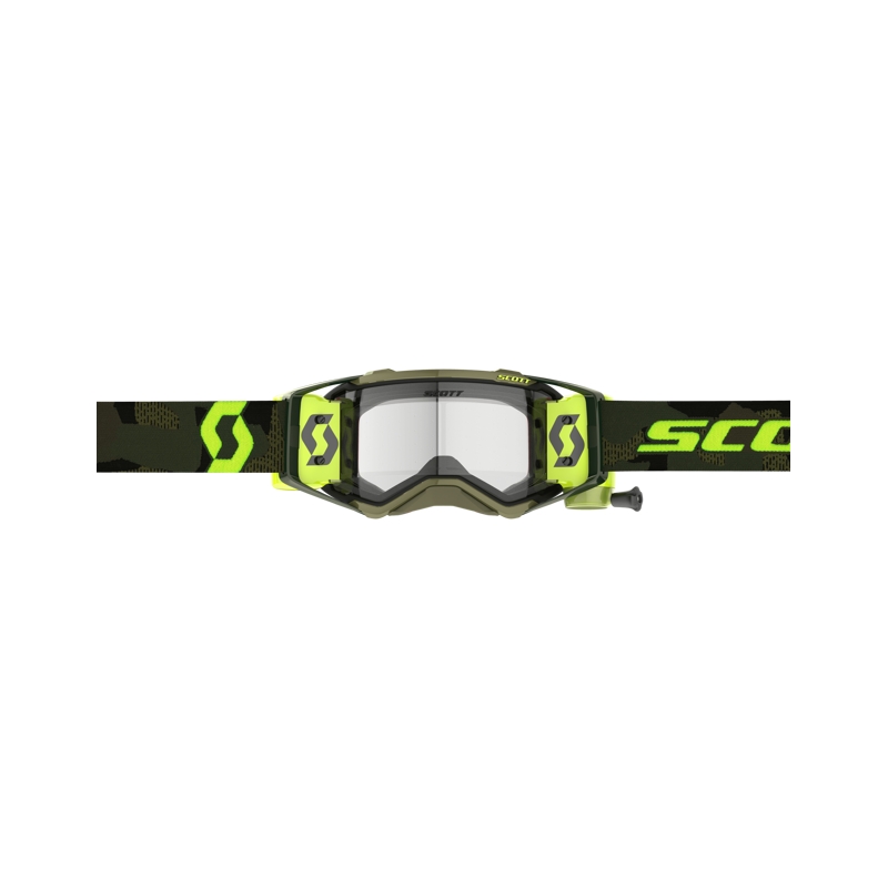 Ochelari de motocross Scott Prospect Super WFS galben kaki-fluo