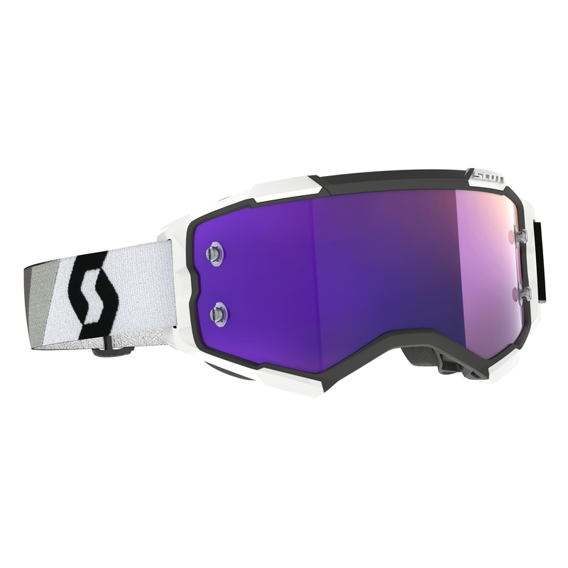 Ochelari de motocross Scott Fury CH Premium negru-alb-violet