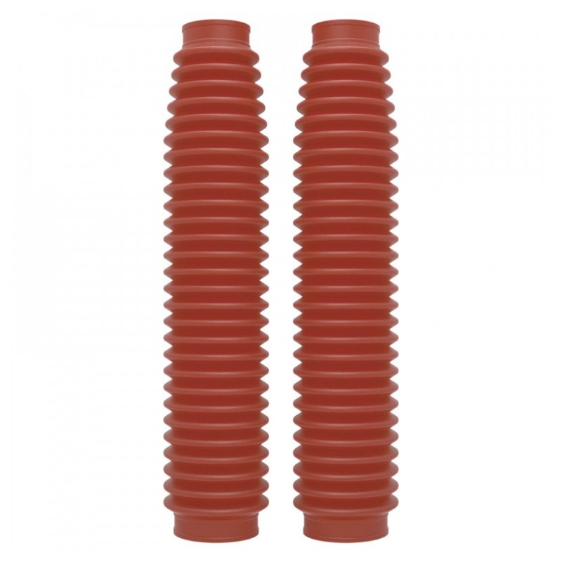 Burdufe/protectii jambe furca ARIETE POLISPORT 350x41 mm Rosu