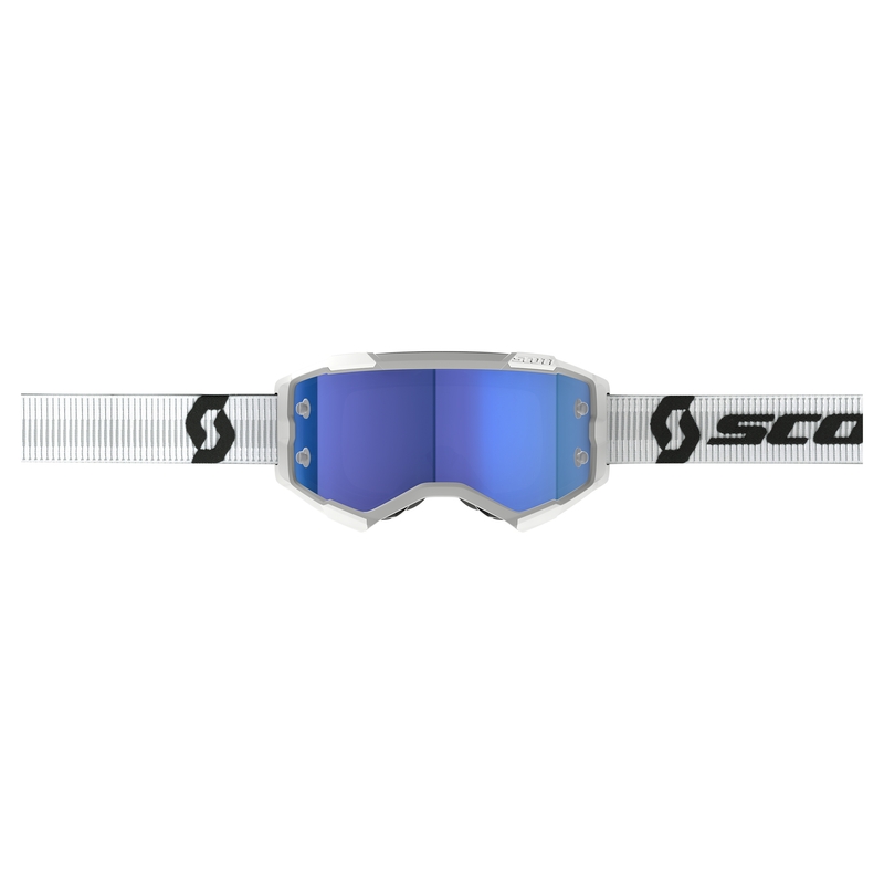 Ochelari de motocross Scott Fury CH alb-albastru