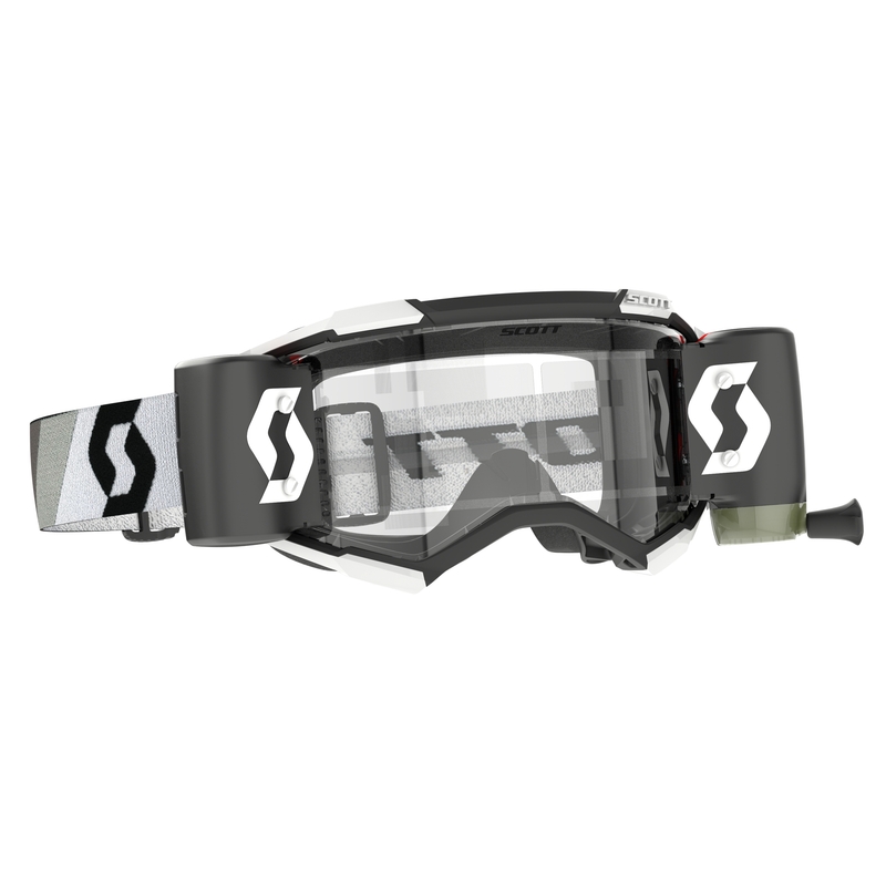 Ochelari de motocross Scott Fury WFS Premium negru-alb